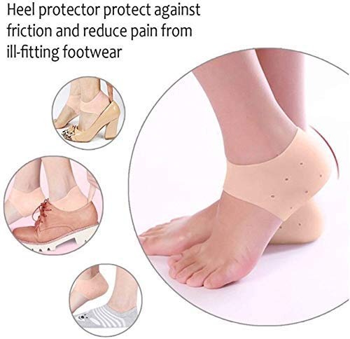 Silicone Heel Anti Crack Set Anti-Chapped, Dry, Rough, Hornythick, Crust- 1 Pair