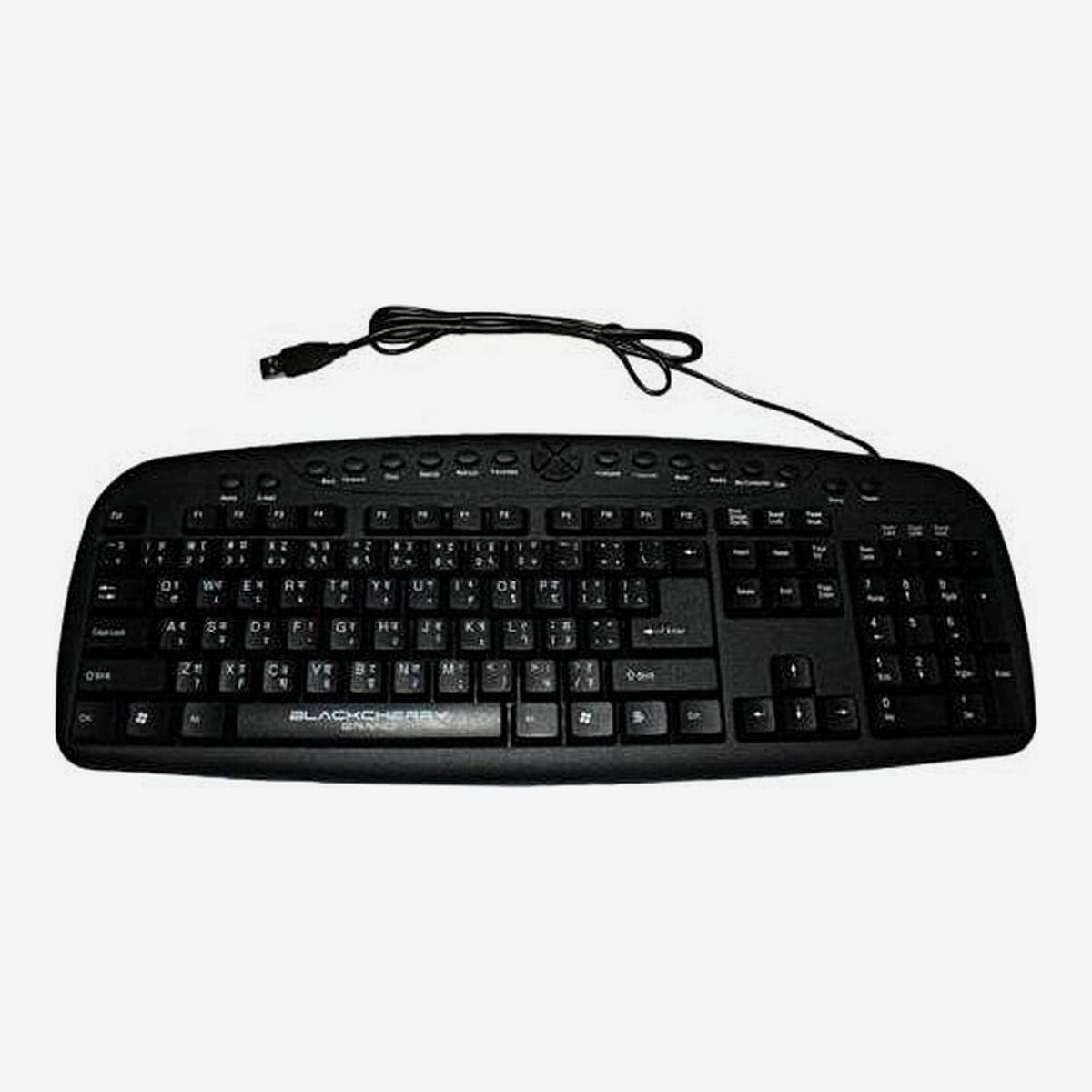 Multimedia Wired USB 107 Keys Keyboard