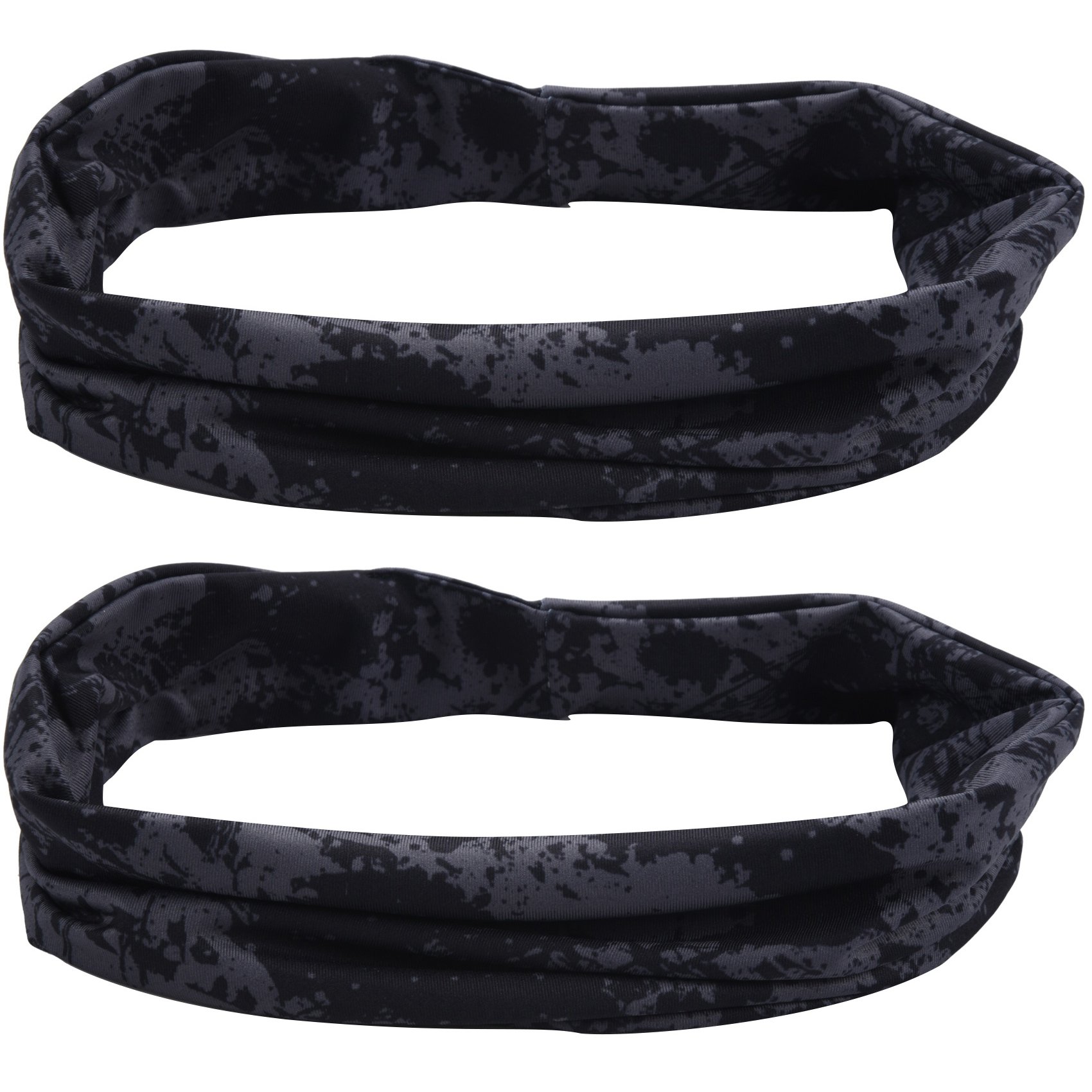 ARELENE 2X Gym Sports Absorbent Sport Sweat Headband Elastic Sweatband for Men and Women Yoga Hair Bands Graffiti Gray