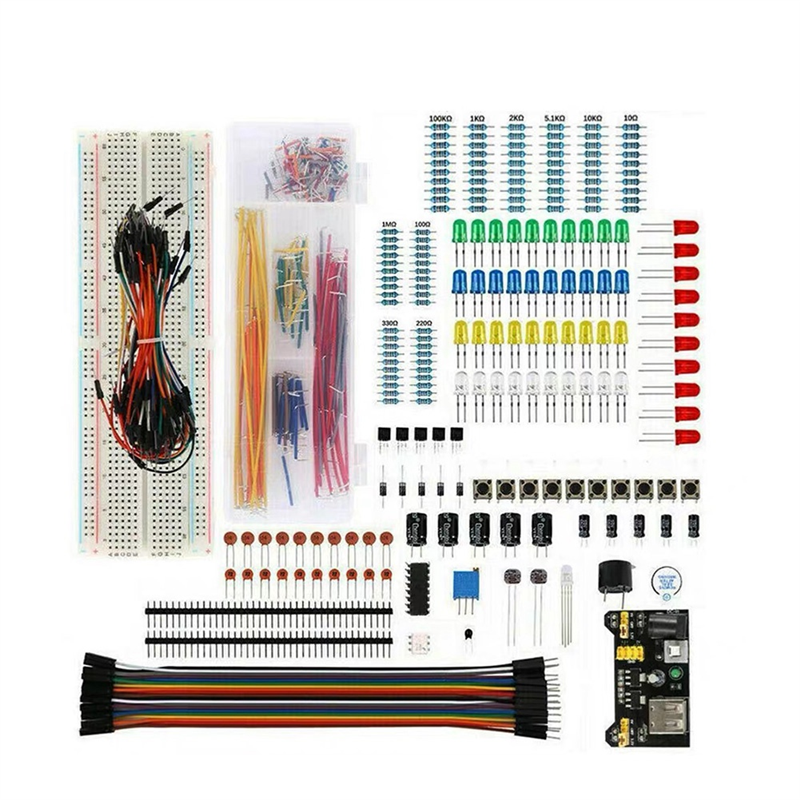 CGearuppt DIY Project Kit for R3 Kit Electronic DIY Kit Electronic Component Set with Points Breadboard