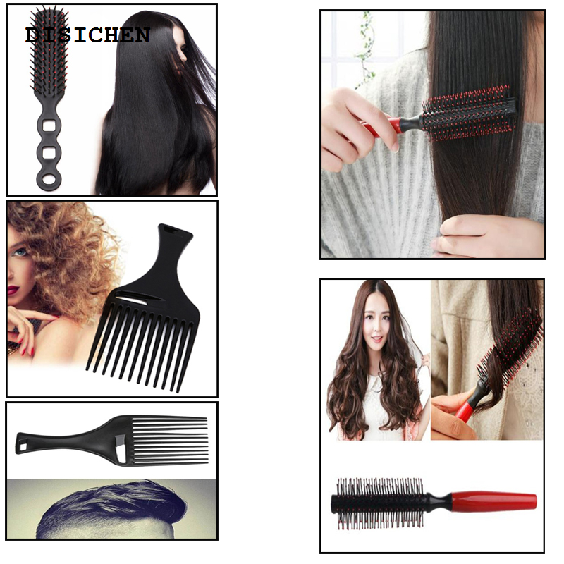 DISICHEN 2025 Multi-styles Women Men Hair Brush Wet Dry Curly Hairdressing Comb Coarse Wide Spikes Tooth Salon Dyeing Styling Tools Wholesale