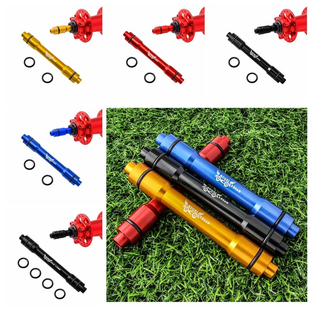Bicycle Accessories 12/15 To 9 Bike Barrel Shaft Hub 100MM/135MM/148MM Straight Tubular Conversion Shaft 12/15 To 9 Barrel Axis Conversion Rod Aluminum Alloy Quick Release Conversion Shaft Mountain
