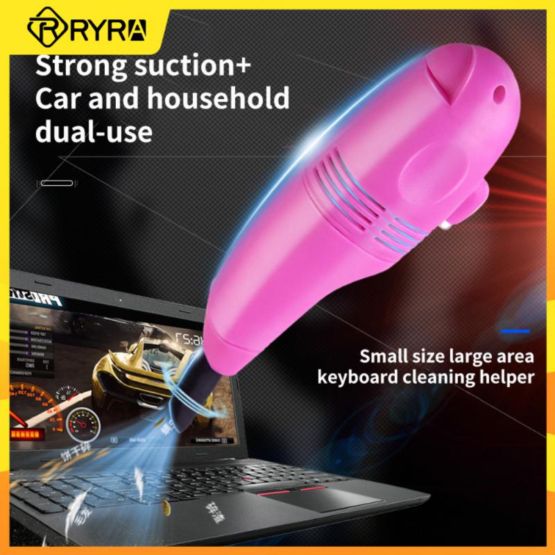 Special Offer RYRA Creative Keyboard Cleaner Mini Portable Handheld USB Keyboard Vacuum Cleaner For Laptop Desktop PC Computer Dust Blower