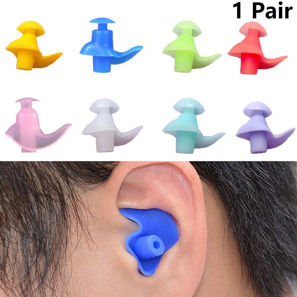 1 Pair Environmental Diving Dust-Proof Waterproof Earplugs Ear Plugs Soft Silicone Swim Accessories