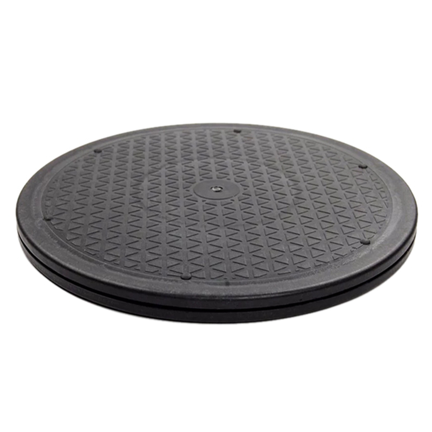 2X 12 Inch Heavy Duty Rotating Swivel Steel Stand for Monitor TV Turntable Lazy Susans Black Round Shape