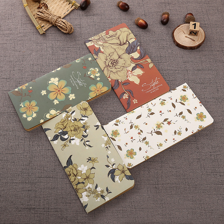 Sweet Journal 4PCS 24 Sheets 100gsm Kraft Paper Blank Pages Journal Notebook Diary Planner Travel Note Pad