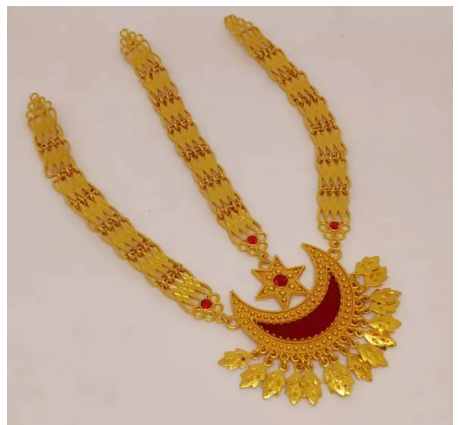 Micro Gold Plated Moon/Star Design Limbu Sirbandi For Women