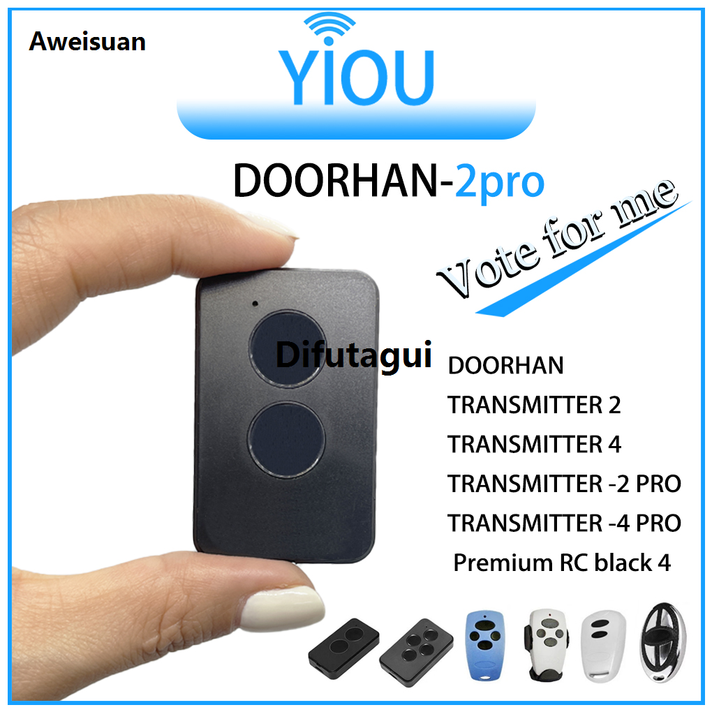 Difutagui 2025 YIOU DOORHAN 433MHZ Transmitter 2 Pro 4 Fifty percent discount Pro Wireless Remote Garage Door Lock Gate Key