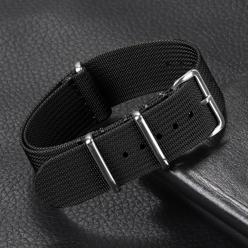 New specials Ribbed Strap for Military Ballistic Fabric Replacement Watchband 20mm 22mm Premium Quality Nylon Bracelet Men Watch Accessories