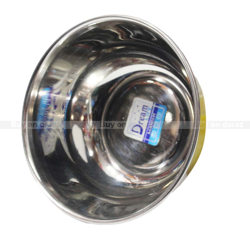 Silver Dream Life Diamond Desgin 4" Stainless Steel Bowl Set Of 3