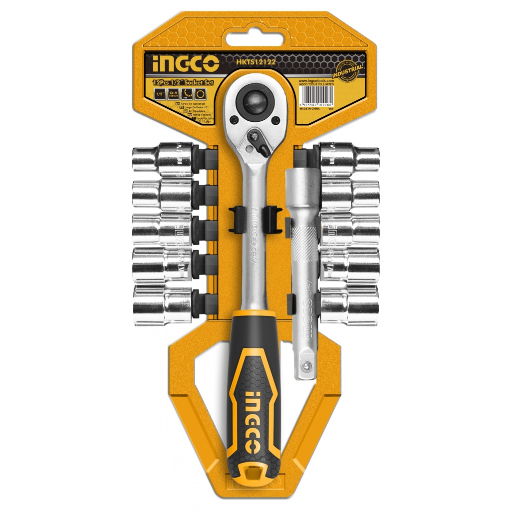 Ingco Brand New 12PCS 1/2" Socket Set