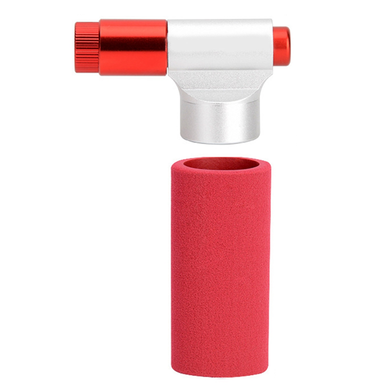 Portable Bicycle Co2 Inflator Pump for Bicycle Aluminium Alloy Type Inflator Cycling Pump Mini Bike Pump Schrader Valve Compatible