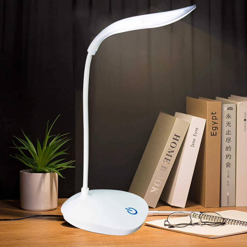 Desk Lamps Office LED Desk Lamp Rechargeable Bright Table Lamp Eye Protection Student Study Table Light Touch Dimming Reading Book Lamps