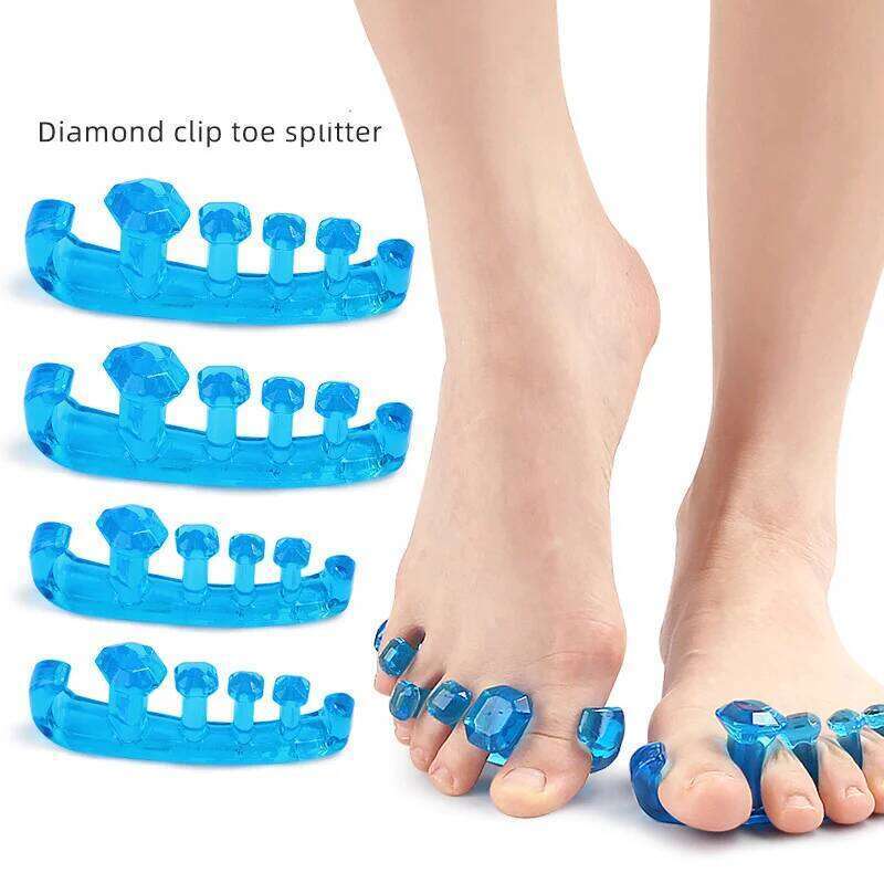 Gel Separator Corrector, Thumb Eversion Separator, Superimposed Five Toe Separation, Foot Care, Pain Relief, 2 pcs = 1 pair