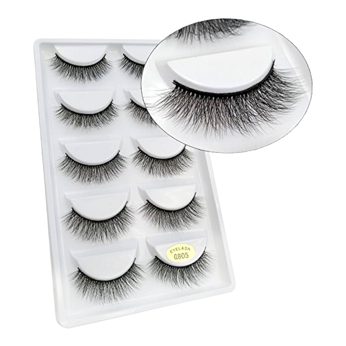 Natural Multipack 5 Pairs False Eyelashes,