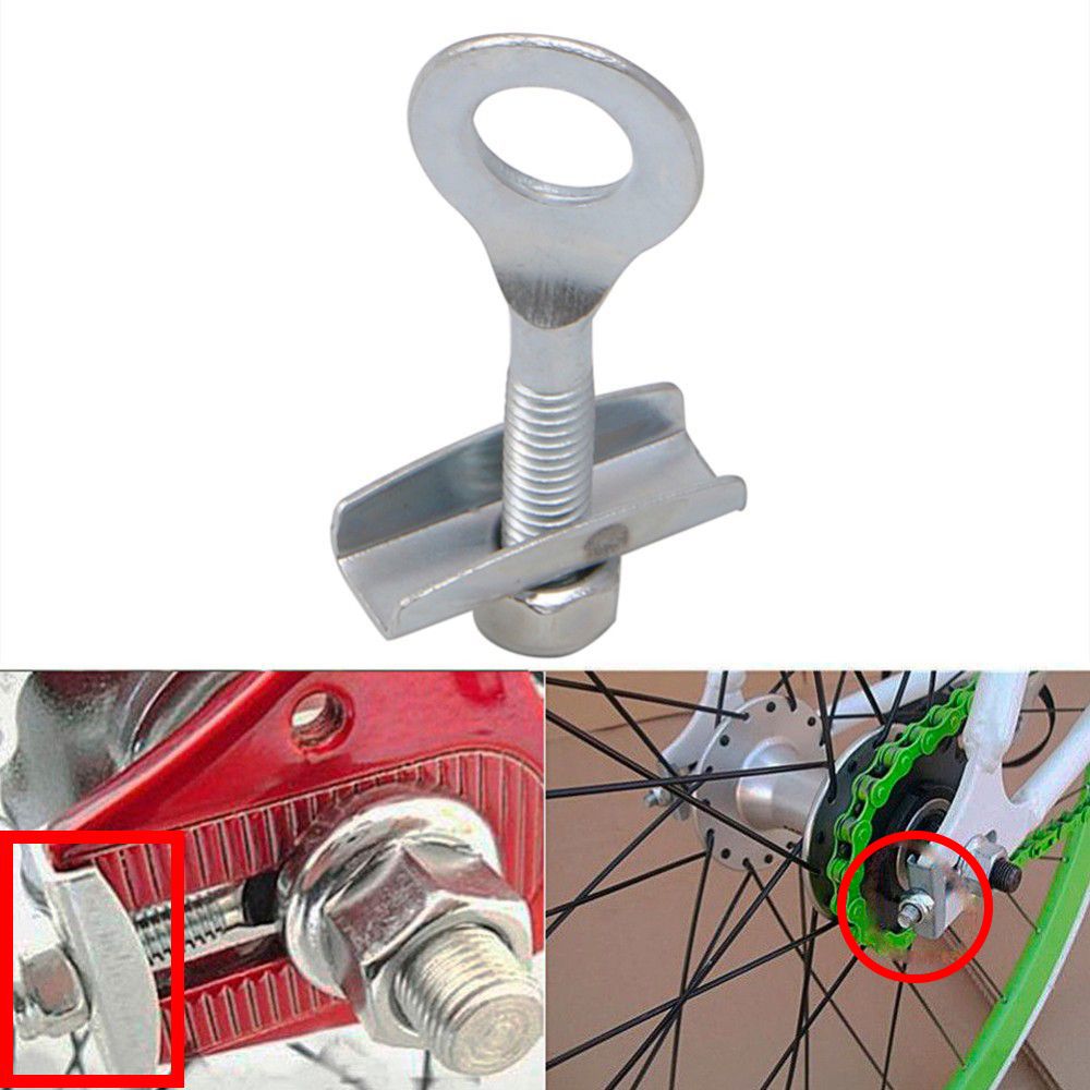 2Pcs BMX Practical Sliver Bike Chain Tensioner Adjuster Fixed Gear Bicycle Accessories Single Speed Track