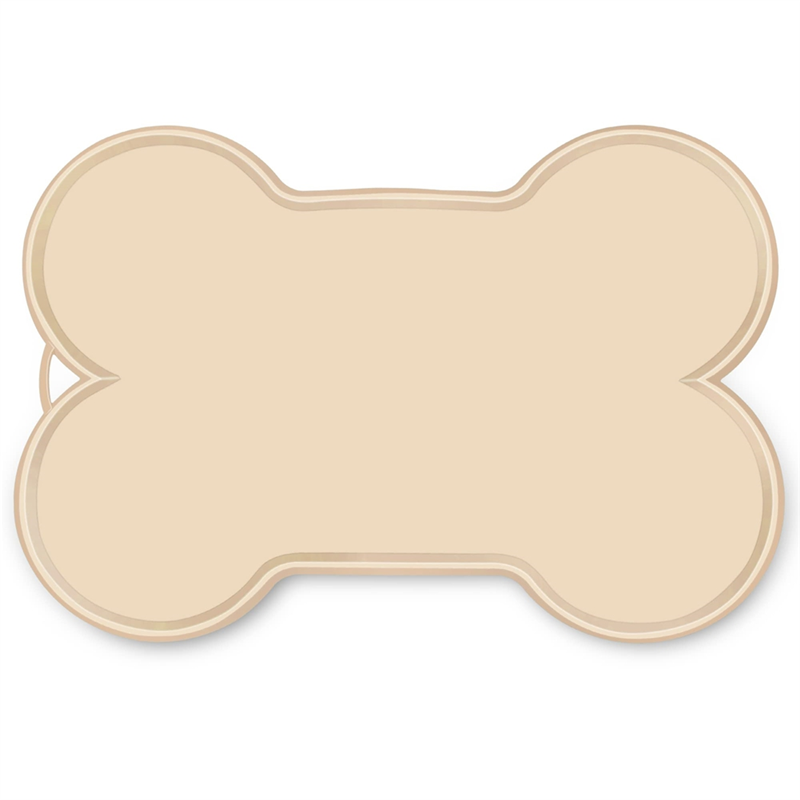(GGBR) Dog Cat Food Mat Large 22x16Inch Non-Slip Pet Dog Feeding Mat Waterproof Silicone Dog Food Tray, Easy to Clean
