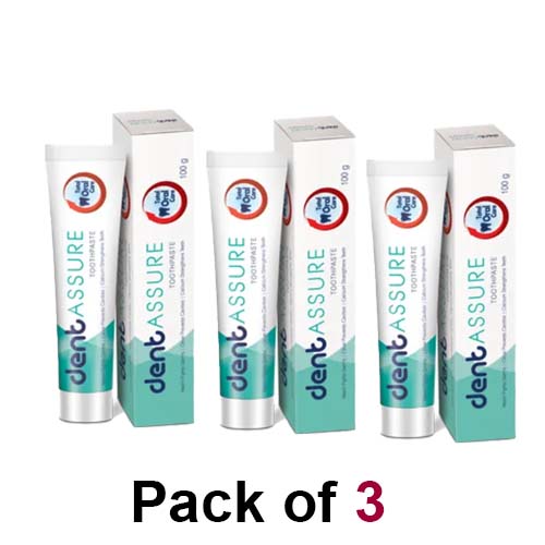 Dent Toothpaste Neem, Clove & Calcium 100gm PACK OF 3