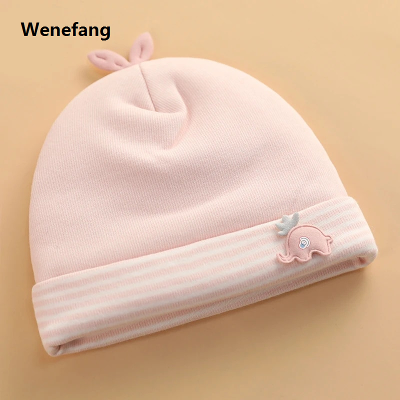 Wenefang 0-3 Months Baby Hats Newborn Beanie Winter Warm Thicker Cotton Bargain price Soft Elastic Baby Cap for Girls Boys Infant Bonnet Accessories
