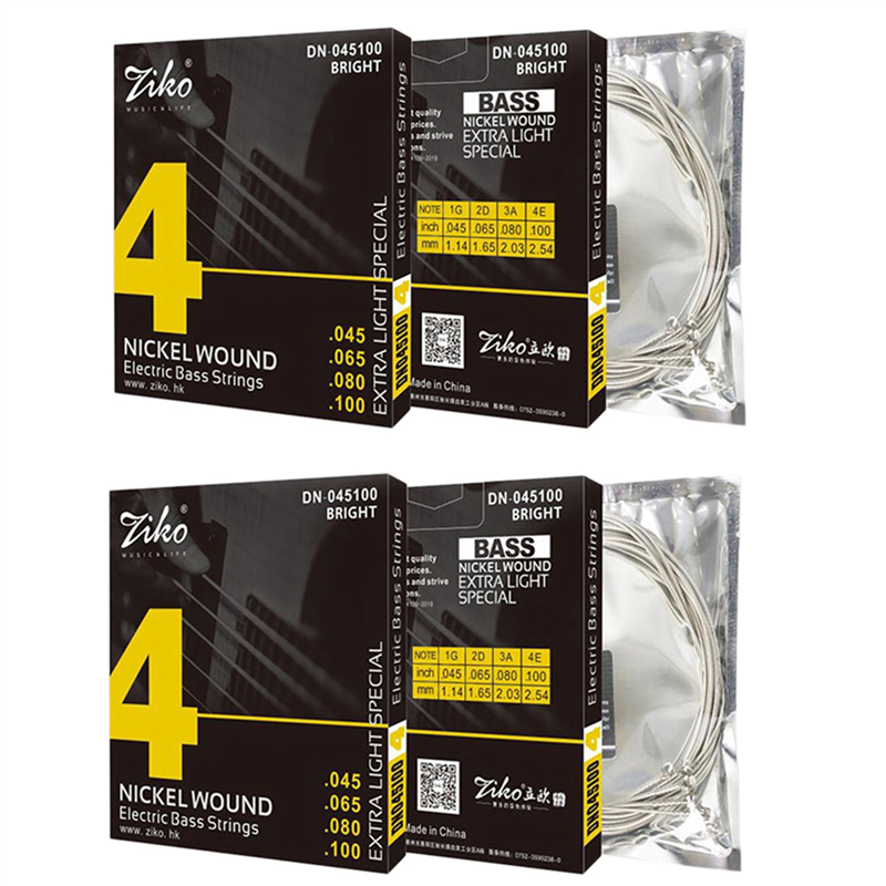 FORIDE 2 set Electric Bass Guitar 4 String Bass Guitar Strings 6 Nickel Would Professional Strings -045100