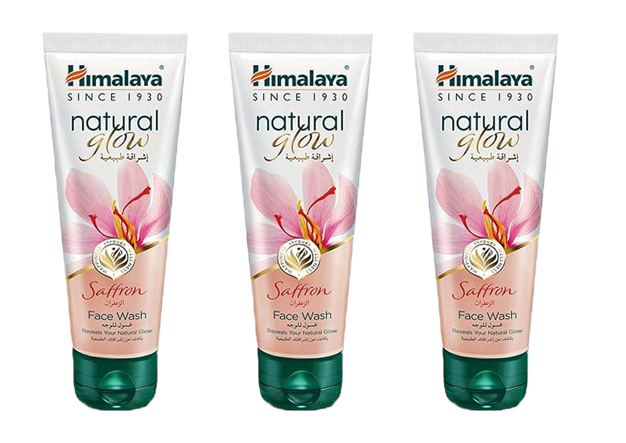 Himalaya Natural Glow Kesar Face wash, 100ML (Pack of 3)