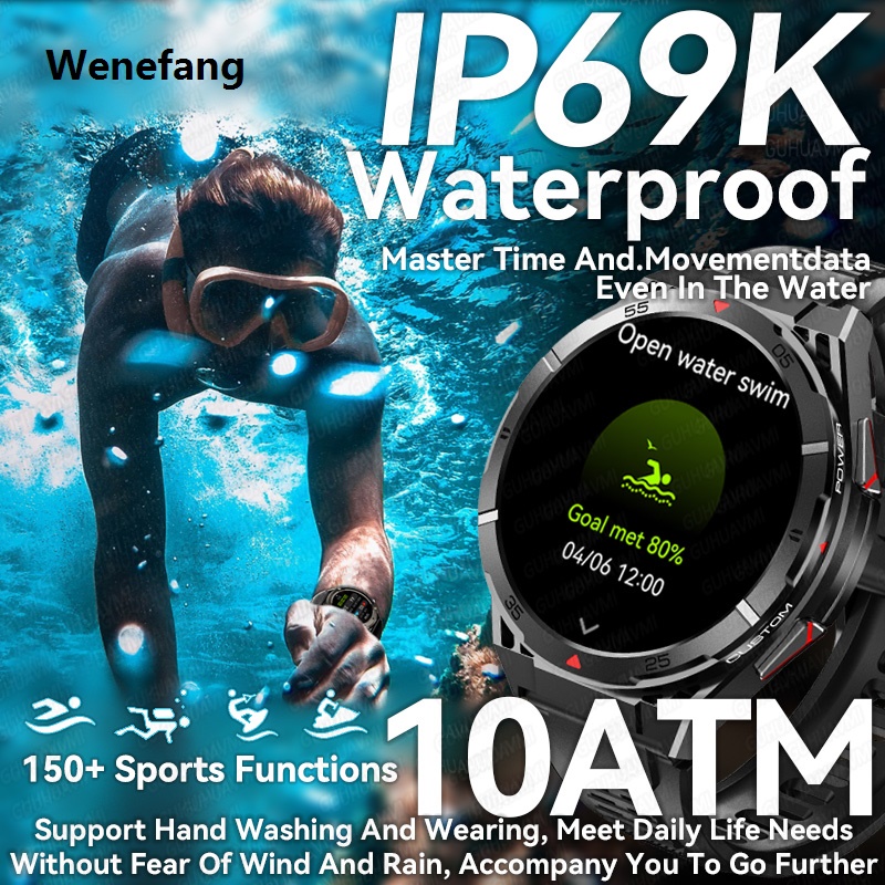 Wenefang 2025 For HUAWEI New Sport Watch Built-in AGPS 10ATM Diving Watch Profesional 150+sport modes Ultra durable 1.45AMOLED HD BT Call Smartwatch