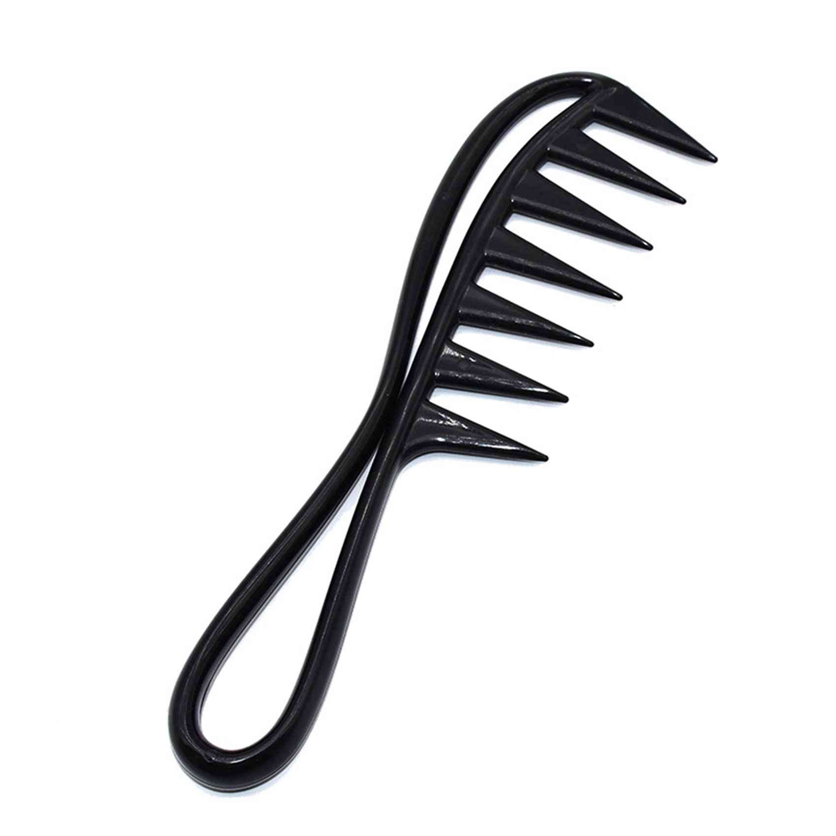 OUMERY 5X Wide Tooth Plastic Comb Detangler Curly Hair Salon Hairdressing Comb Massage for Hair Styling Tool