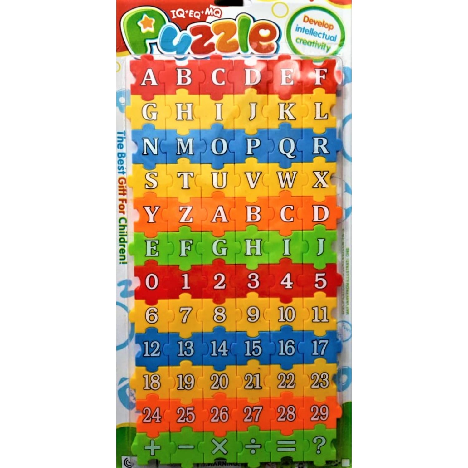 Abc IQ EQ MQ Develop Intellectual Creativity Learning Puzzle Blocks For Kids