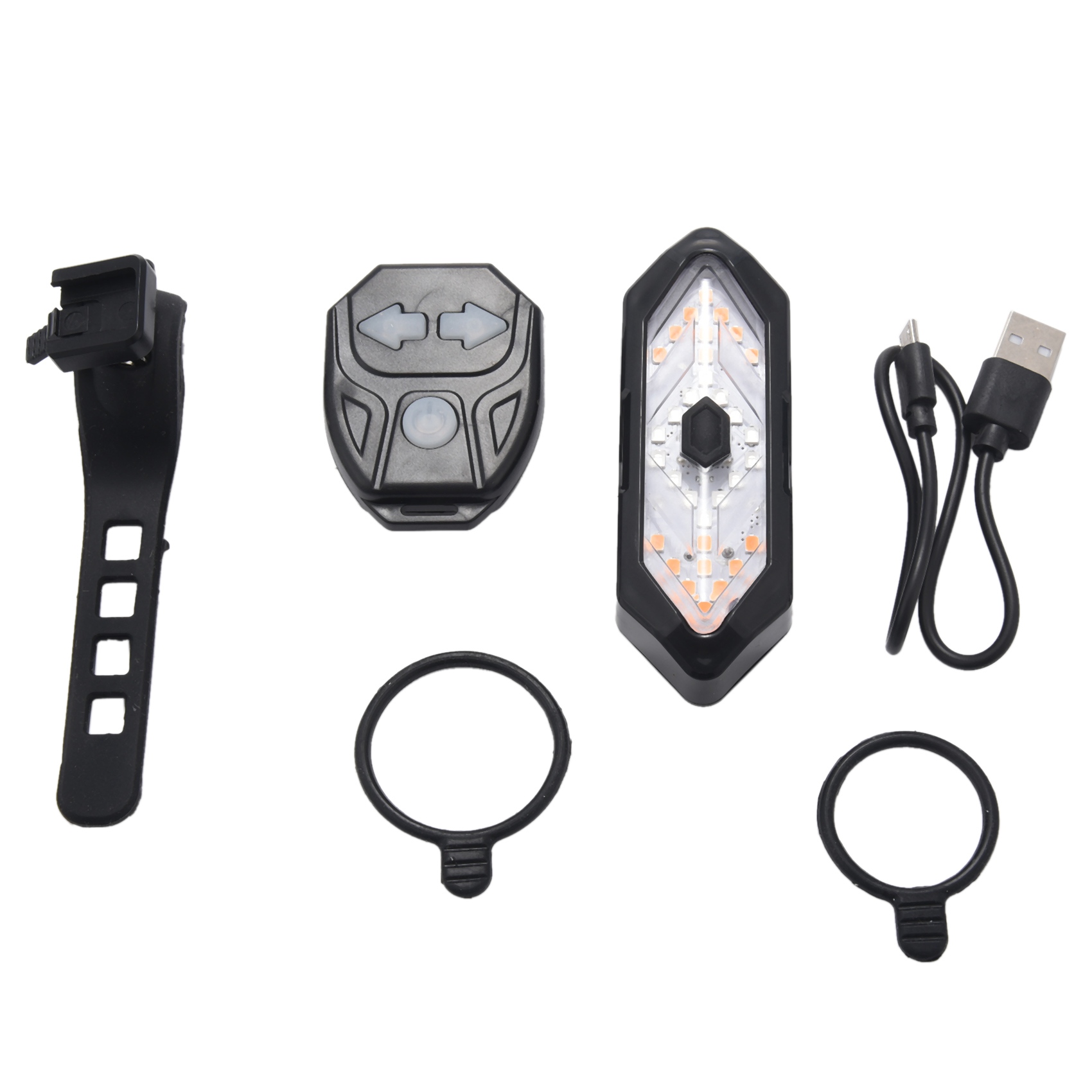 OUMERY Bike Turn Signals Remote Control Bicycle Direction Indicator LED Rear Light USB Rechargeable Cycling Taillight