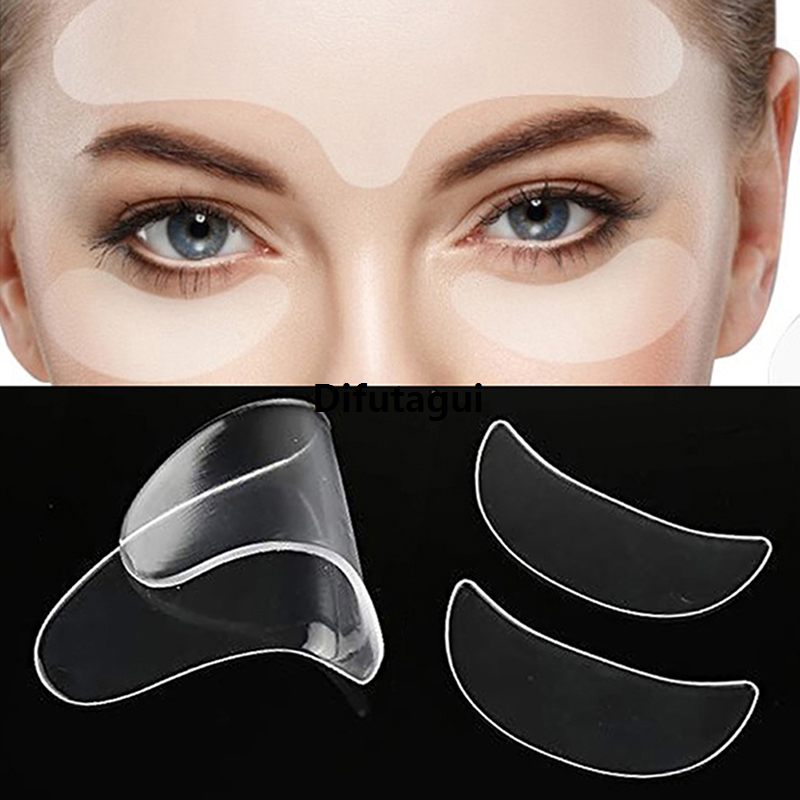 Difutagui Original 3 Pcs Anti Eye Forehead Invisible Anti-aging Face Pad New style Reusable Medical Grade Silicone Prevent Wrinkles Lines Patch
