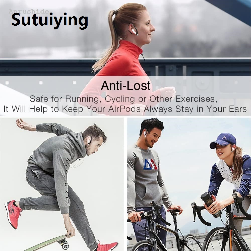 Sutuiying 2025 New Anrushide Bluetooth Headphones Sports Prevent Falling Accessories Hook Anti-lost Sales promotion ear hook for Airpods Pro 1 2 3 Earbuds Universal Earphone