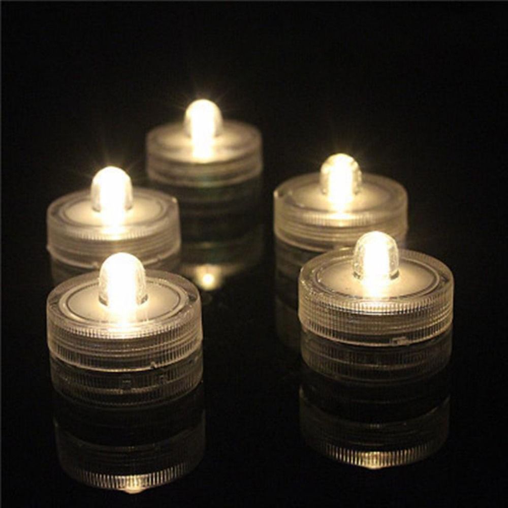 Portable Mini Fish Candle Lamp Waterproof Multicolor Underwater LED Candle Lamp Decorative Plastic Submersible Mini LED Lights Party