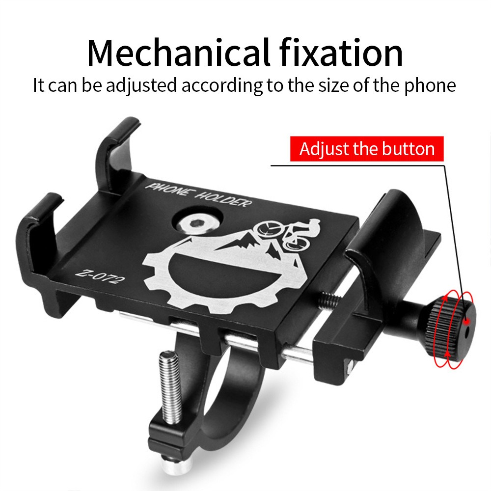 Bicycle Phone Holder 360° Rotation Aluminum Alloy MTB Bike Phone GPS Bracket Scooter Motorcycle Handlebar Mount Cell Phone Stand