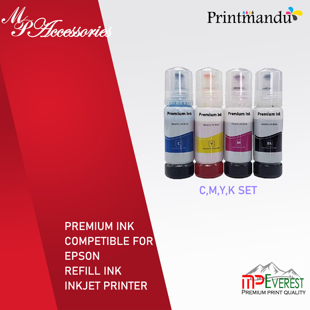 Mp Premium Refill ink Set for Epson-003 (C,Y,M,K)