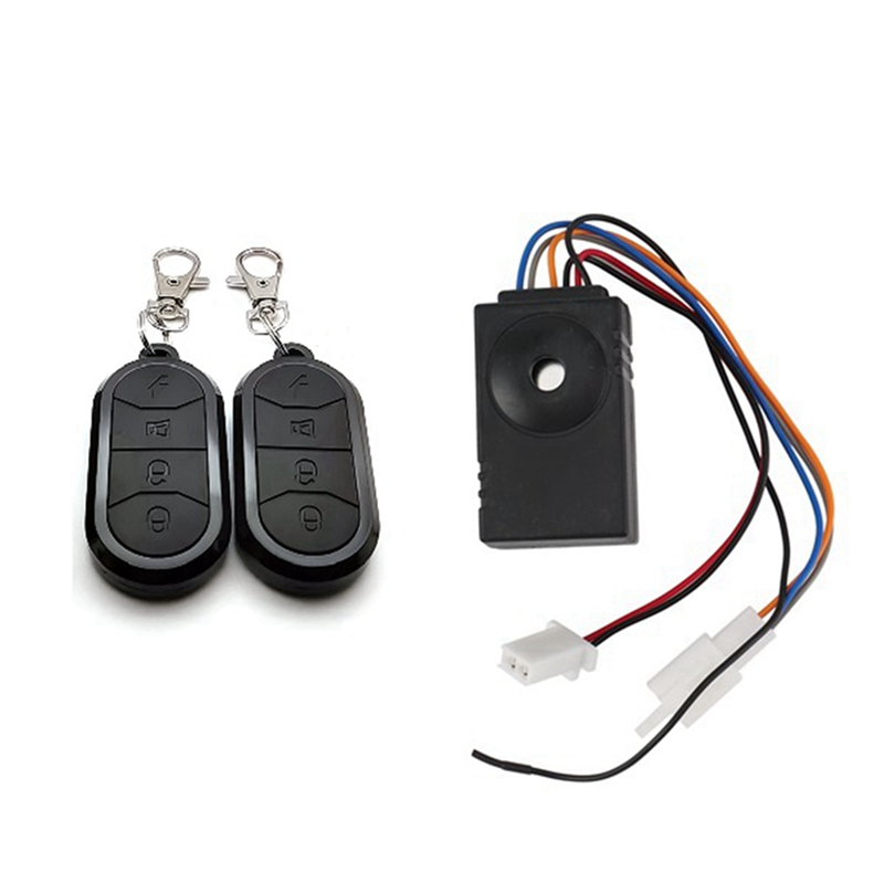 JAERBEE 8X Ebike Alarm System Dual Remote Control 36V 48V 60V 72V Alarm Accessories Waterproof Electric Bike Replacement