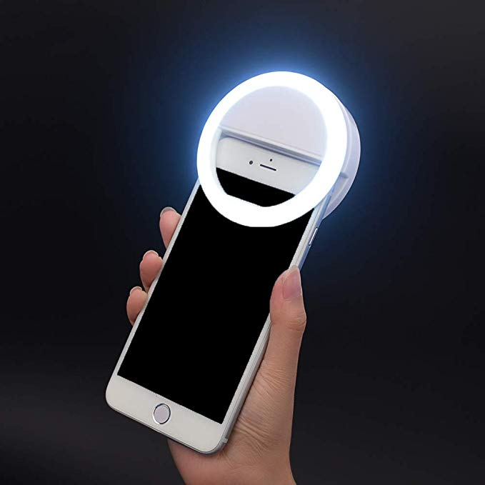 Selfie Ring Light LED Rechargable for Tiktok & Photography on Mobile