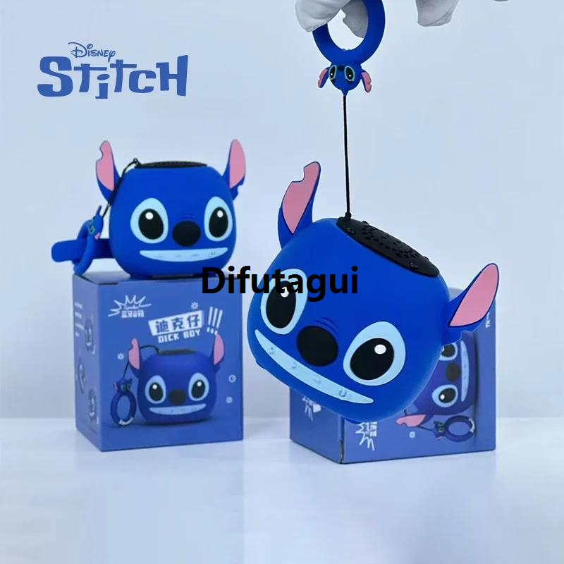 Difutagui 【2025 Version】 Radio, Applicable Speaker Double Head 3D New Disney Stitch 【2025 Version】 Wireless Bluetooth Speaker Stitch Speaker HIFI Stereo Subwoofer, TfFM