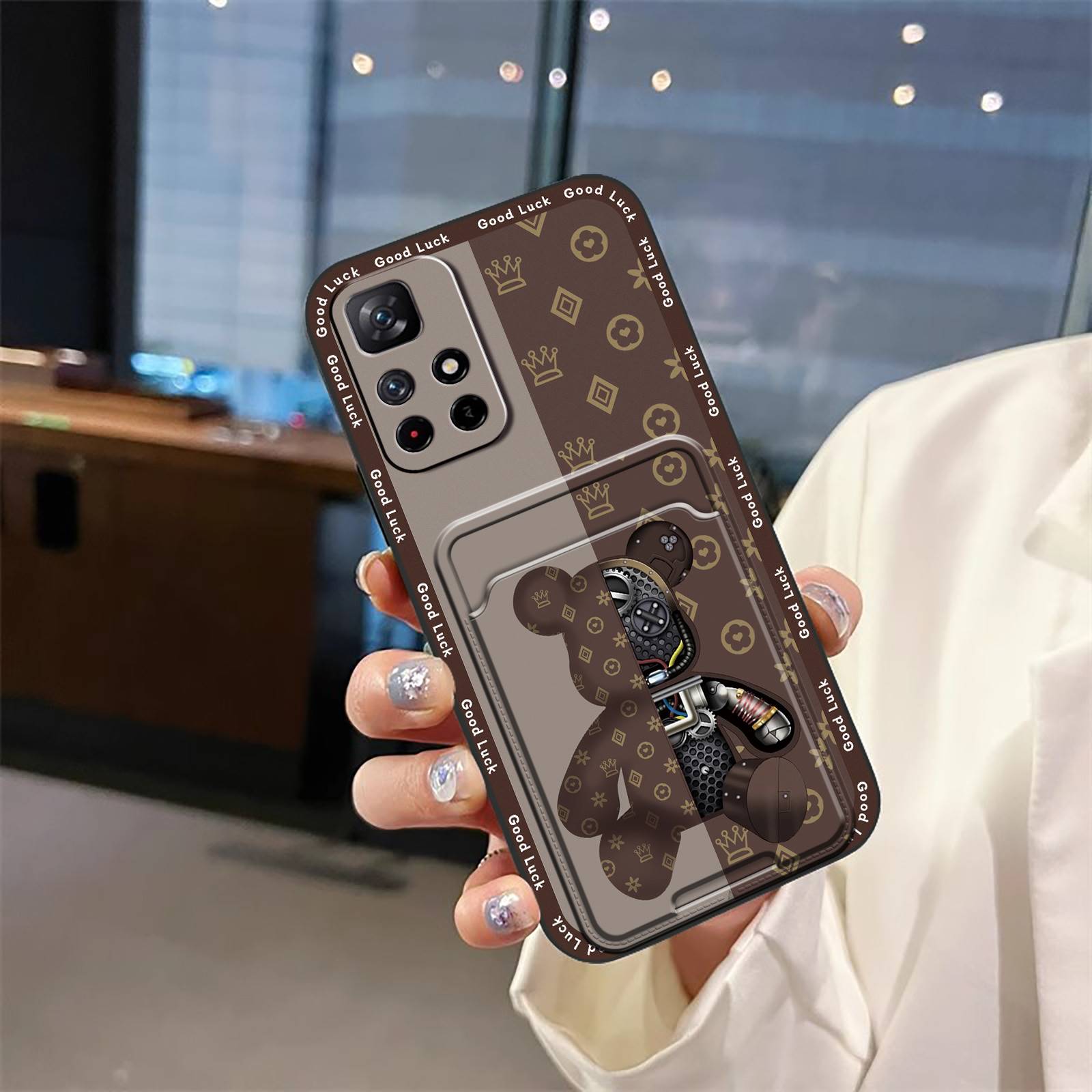 Graffiti Anti-knock Phone Case For Redmi Note13R Pro/Xiaomi Poco X6 Neo 5G Card sleeve Cover Soft case Waterproof Cute