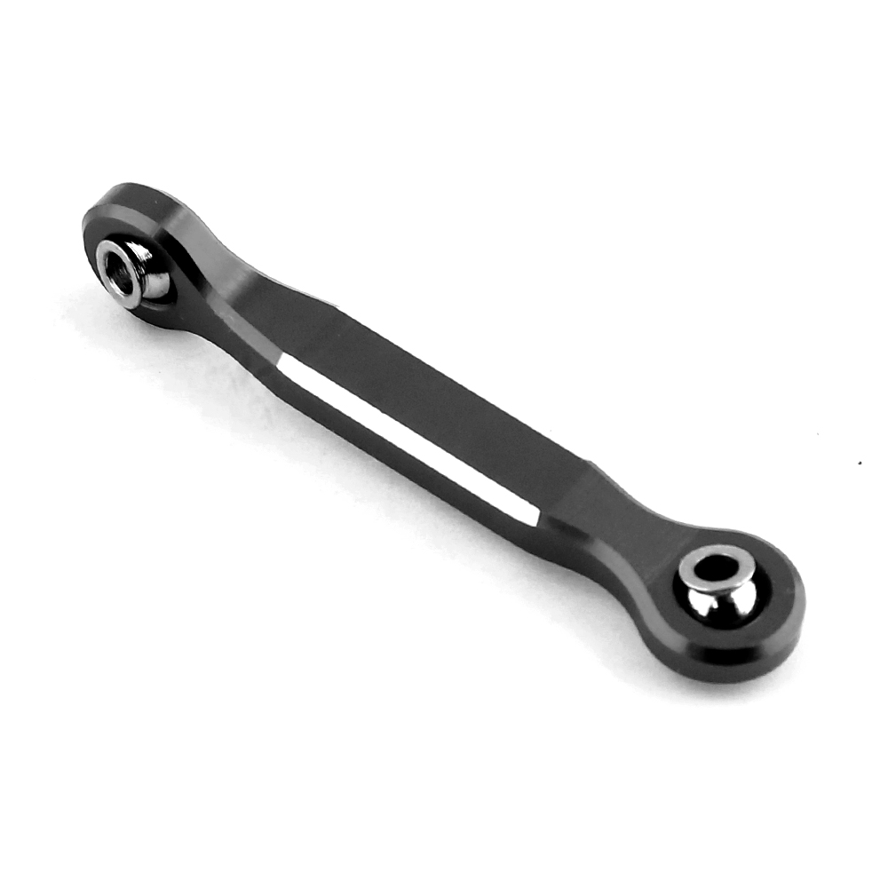Aluminum Alloy Steering Servo Linkage Tie Rod for 1/5 Xmaxx 6S 8S RC Truck Upgrade Parts,Black