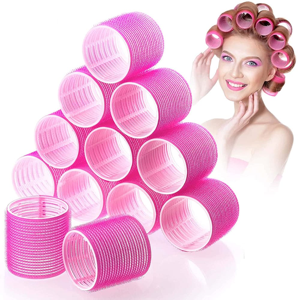 3 Pcs l (4.0 CM) Heatless Velcro Hair Rollers