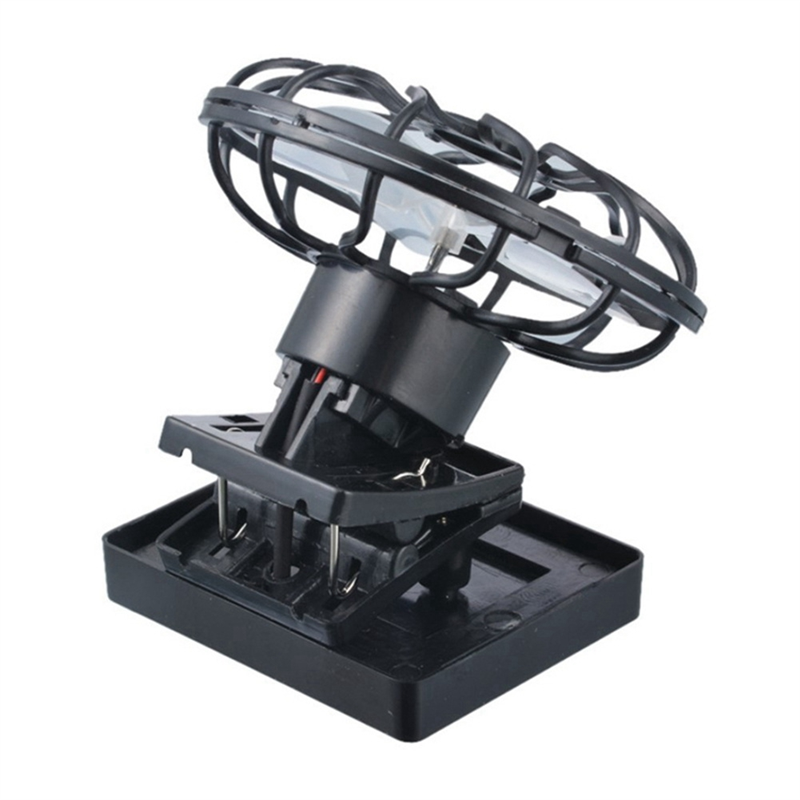 2PCS Portable Mini Solar Powered Fan Clip Climbing Cooling Fan Camps Wilderness Summer Hand Held Hat Cap Fan