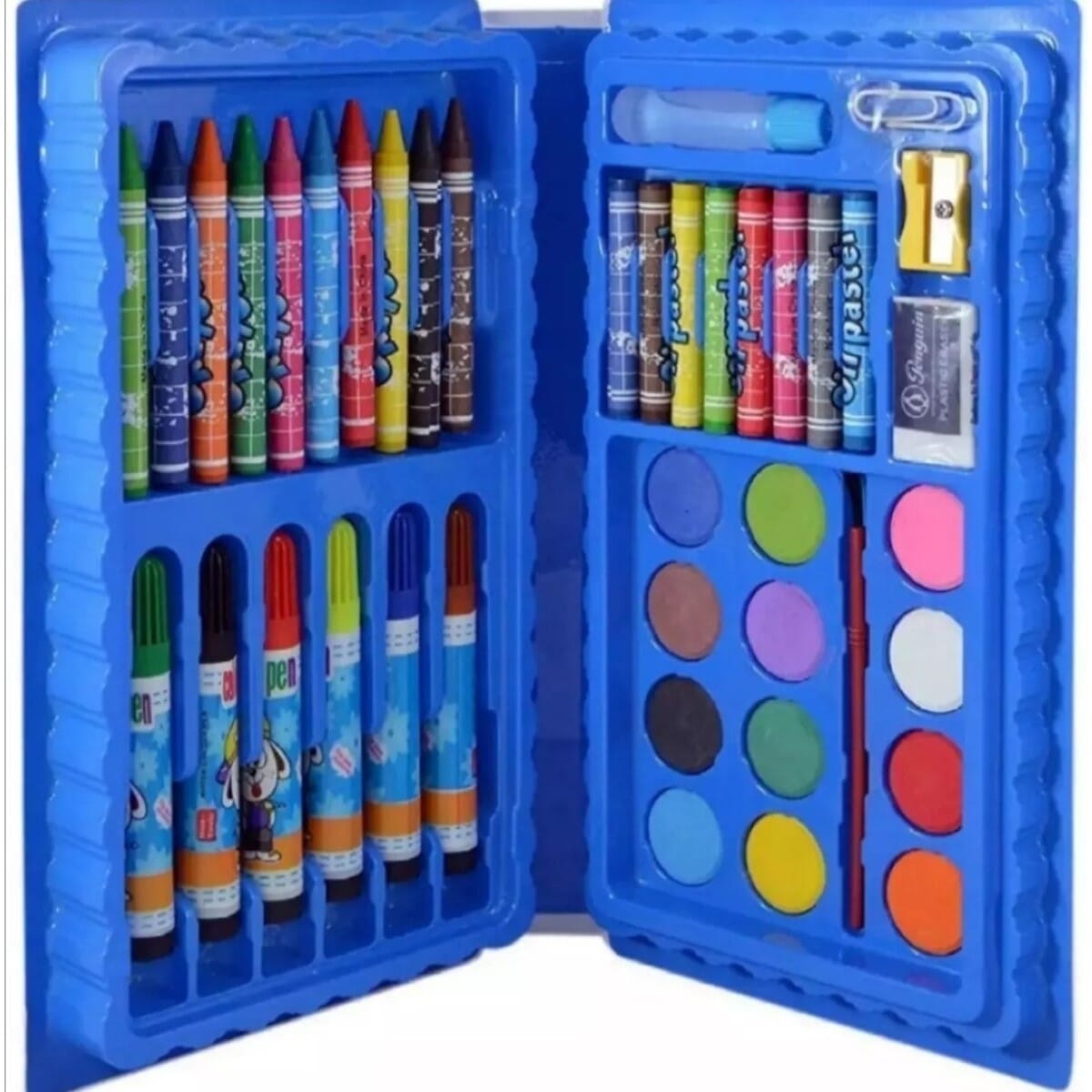 Sets Of Children'S Painting Stationery Set Watercolor Pen Gift Box Art Brush(68 Pcs Color)