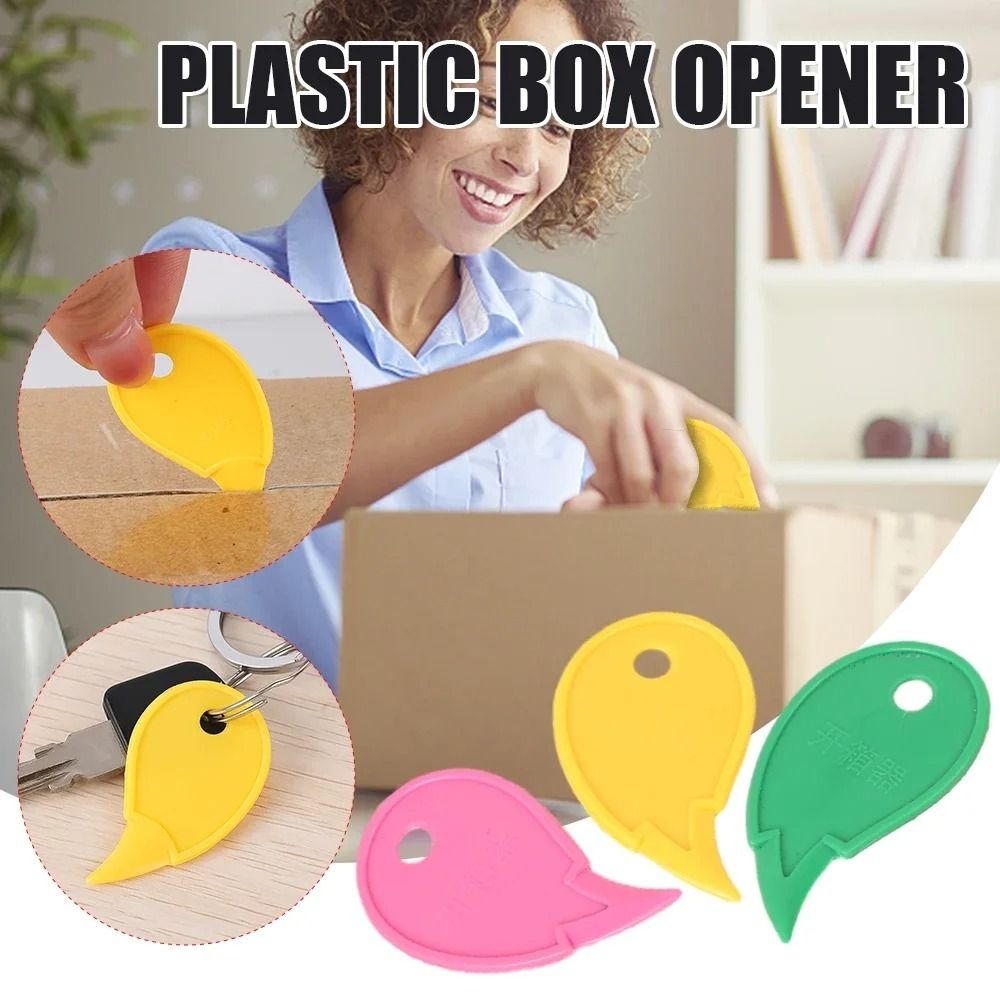 1/10pcs Safety Mini Plastic Box Opener Portable Paper Cutter Art Tool Home Office Package Tape Paper Mail Envelope