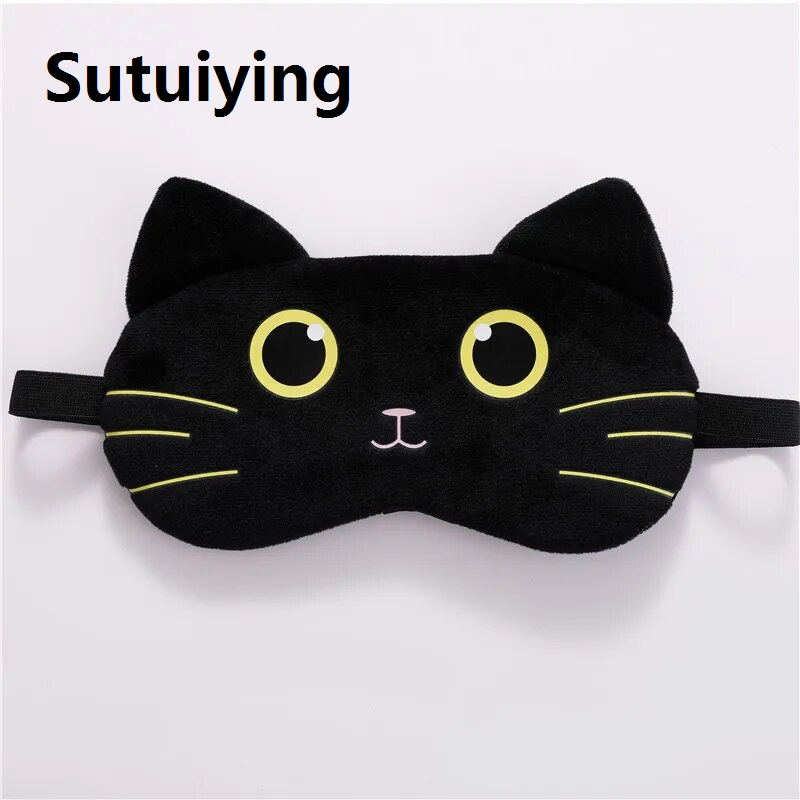 Sutuiying 1PC Sleeping Eye Mask For Kids Sleep Plush Eye Mask Relaxation Suitable for Travel Family Party Toys Gift Cute Dropshipping