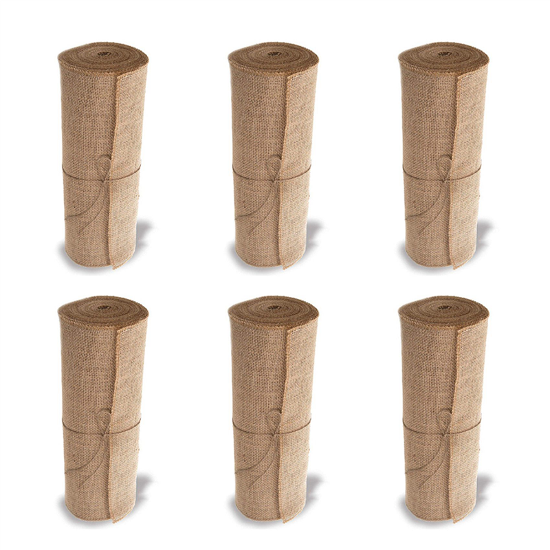 6X Burlap Doily Roll-30CMx275cm. No-Fray Anti-Slip Blanket with Edge Design. Burlap Fabric Rolls are