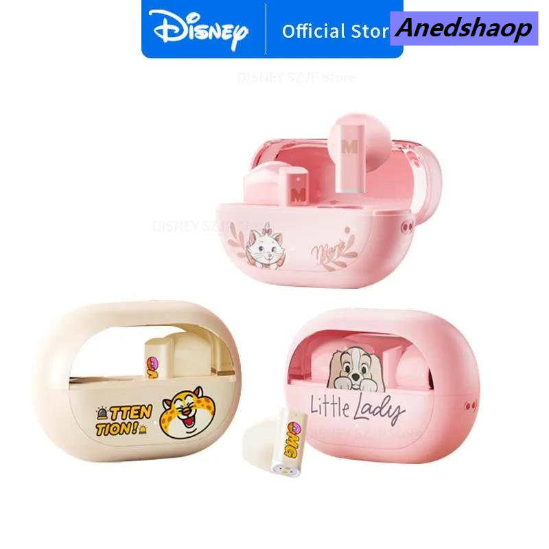 NEW Anedshaop Disney Earphones Wireless Bluetooth 5.4 Noise Reduction HD Call Headset High Quality Sport Gaming Earbuds Cute Marie Cartoon Headphone QS-T18