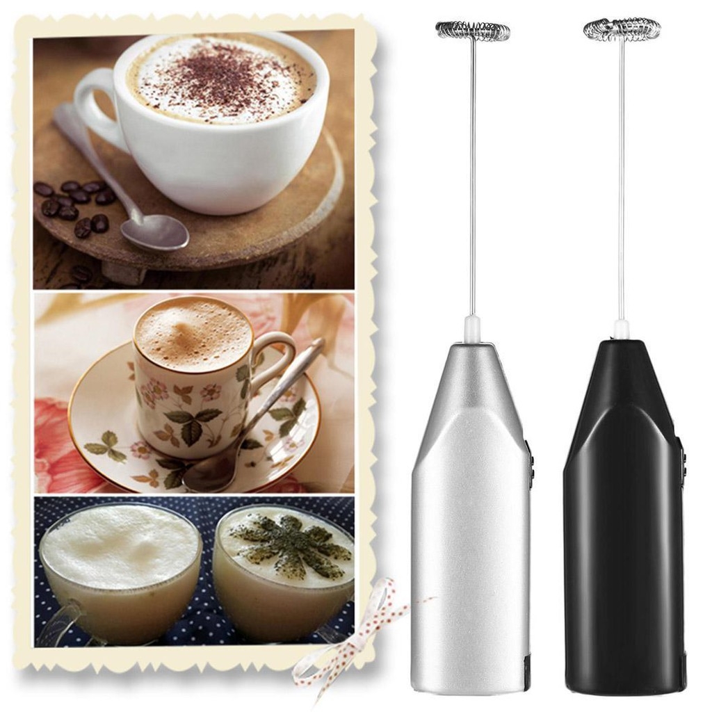 Hongxin Mini Portable Battery Operated Hand Mixture For Making Coffee. Milk Shakes, Egg Beater