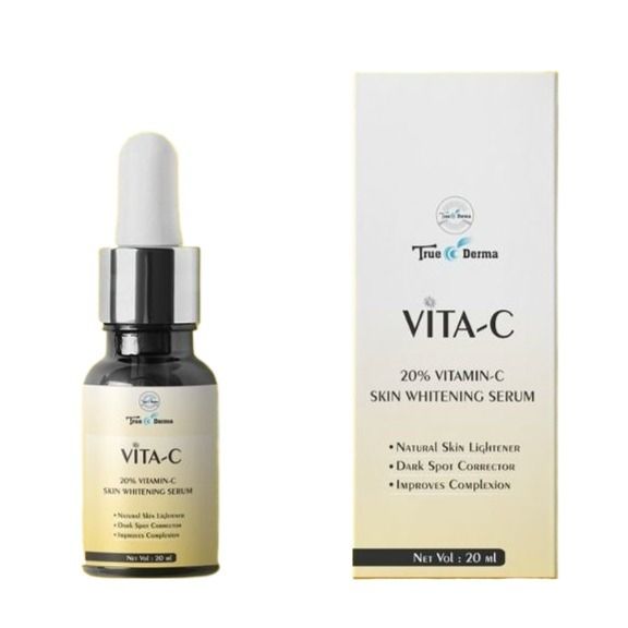 Vita-C 20% Vitamin C Face Serum, 20ml, True-Derma