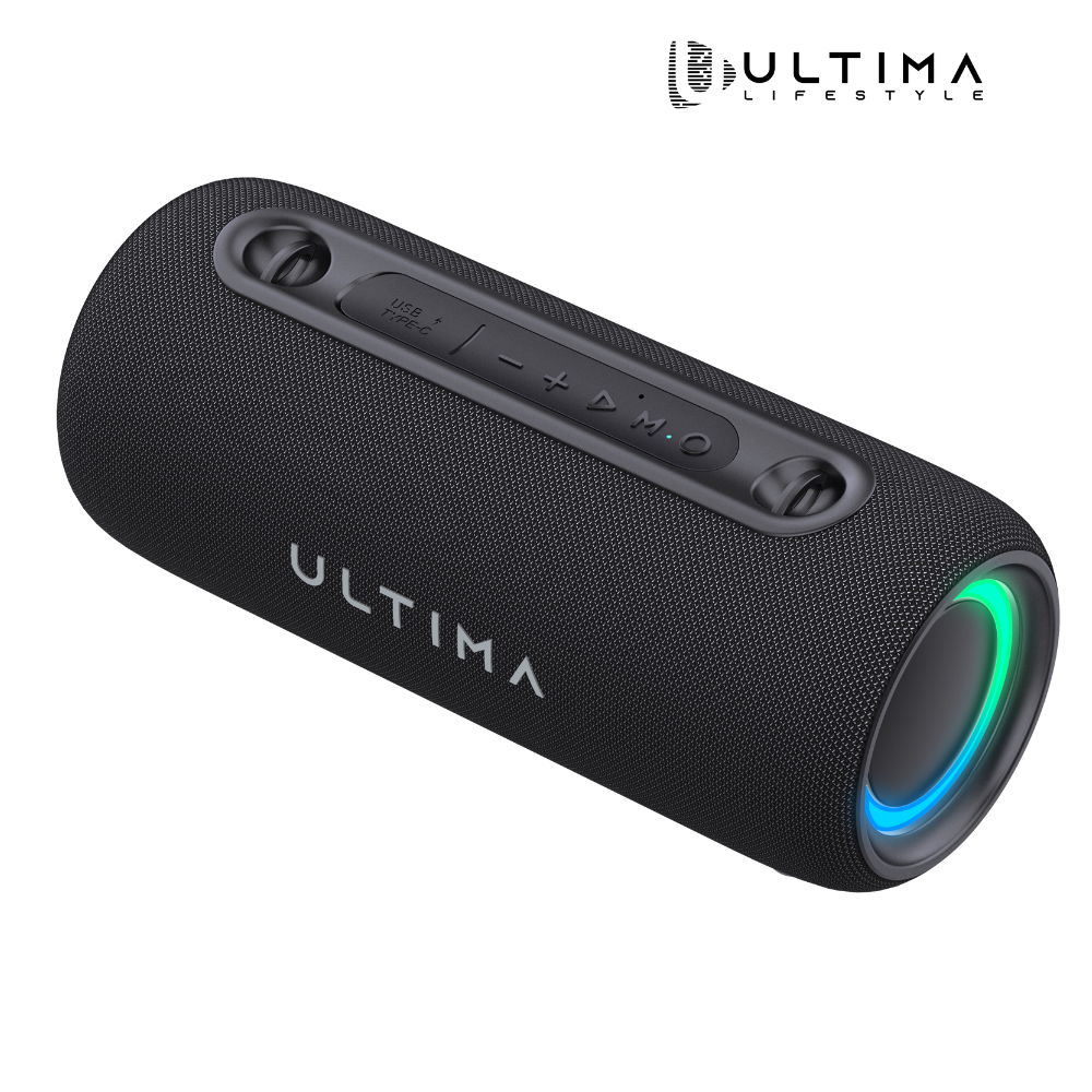 Ultima Soundbox S20 | Hi-Fi 30W Bluetooth Speaker with Ultima Supreme Sound | 7HOURS Playtime | 70MM Driver Size | Surround Sound | Dynamic RGB LED Lights | TWS Mode | IPX5 Rated speaker