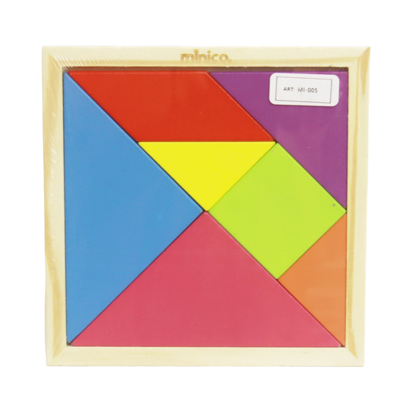 Colorful Wooden Tangram Traditional Brainstorming Game, Early Learning & Educational Intelligent Blocks Jigsaw Puzzle Toys for Baby & Toddlers